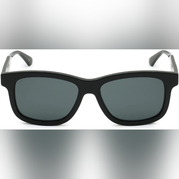 NEW GUCCI MEN'S RECTANGLE SUNGLASSES GG0824S 005 BLACK GUCCI EYEWEAR - Picture 4 of 8